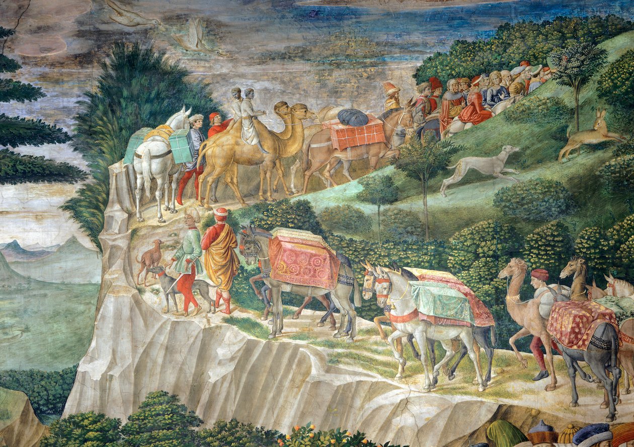 Kawalkada Trzech Króli autorstwa Benozzo di Lese di Sandro Gozzoli