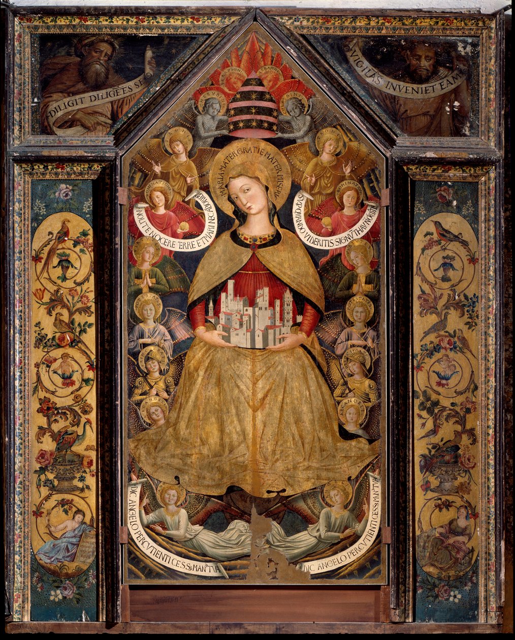 Dziewica aniołów (olej na panelu) autorstwa Benozzo di Lese di Sandro Gozzoli