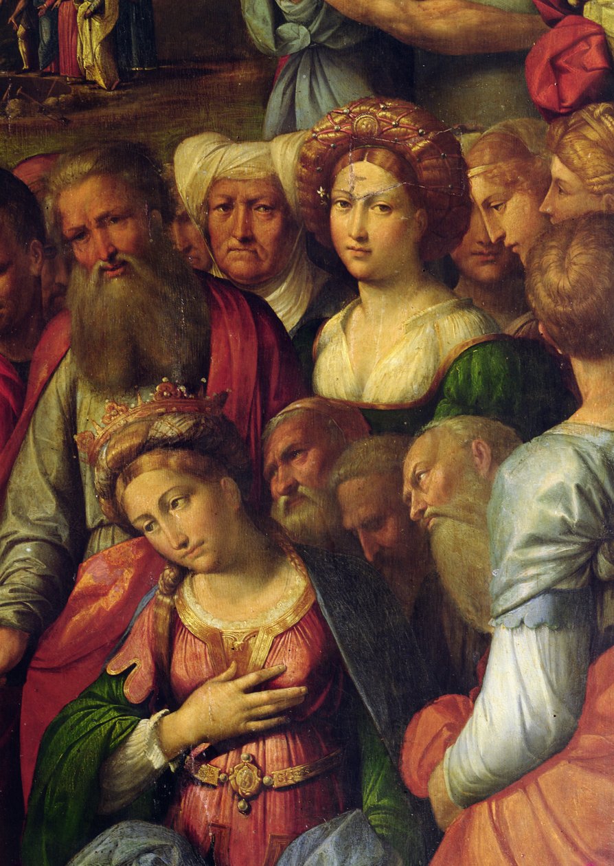 Niesienie krzyża (fragment ołtarza) autorstwa Benvenuto Tisi da Garofalo