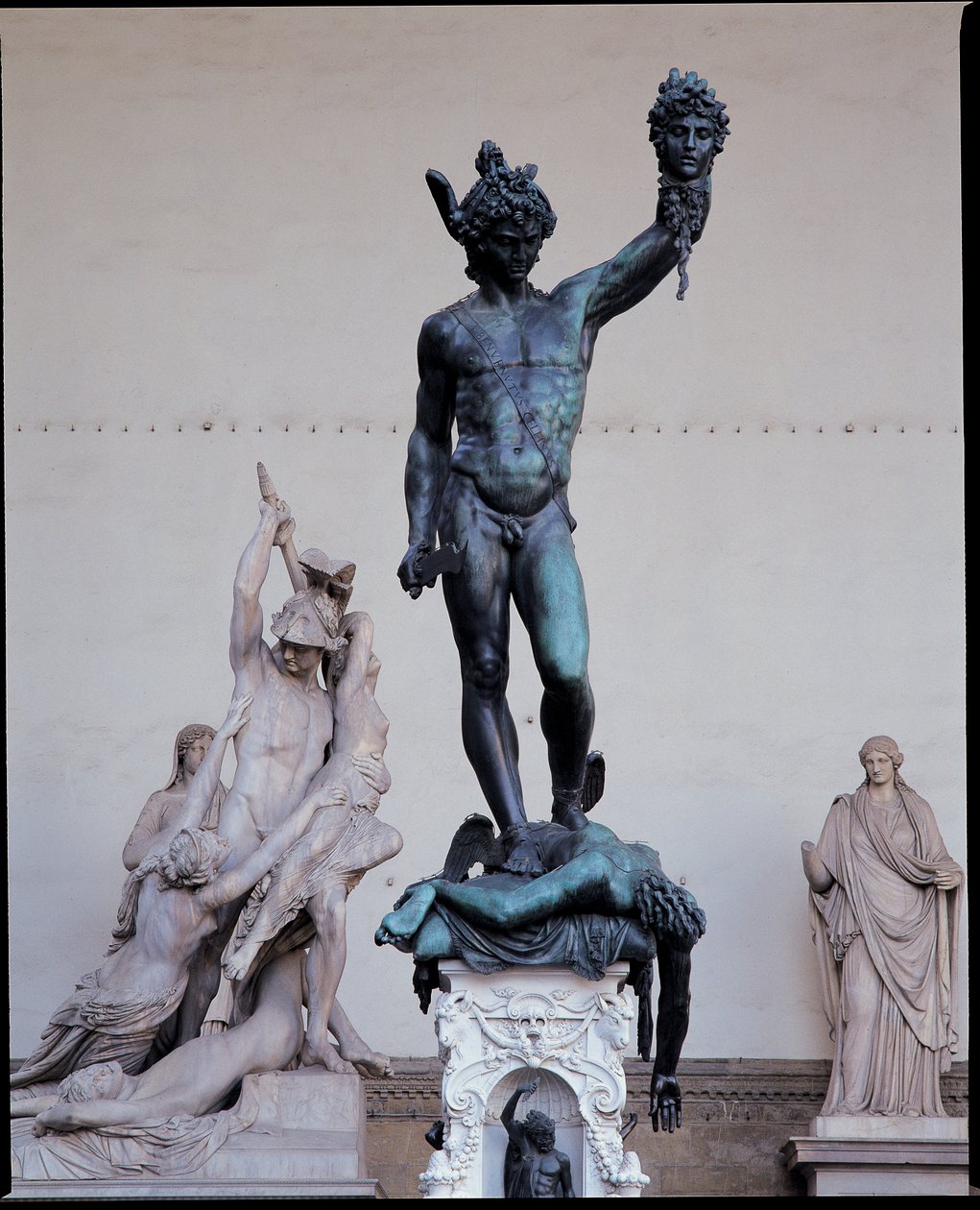 Perseusz z głową Meduzy, 1545-54 (brąz) autorstwa Benvenuto Cellini