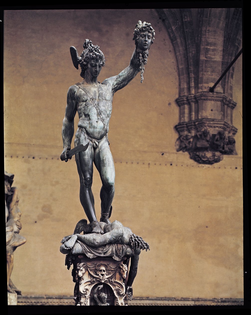 Perseusz z głową Meduzy, 1545-53 (brąz) autorstwa Benvenuto Cellini