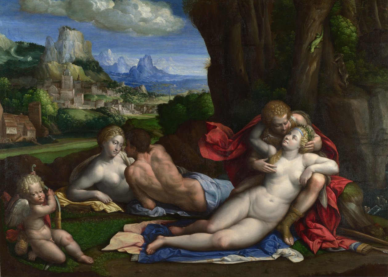 Alegoria miłości, c. 1527-1530 autorstwa Benvenuto Tisi da Garofalo