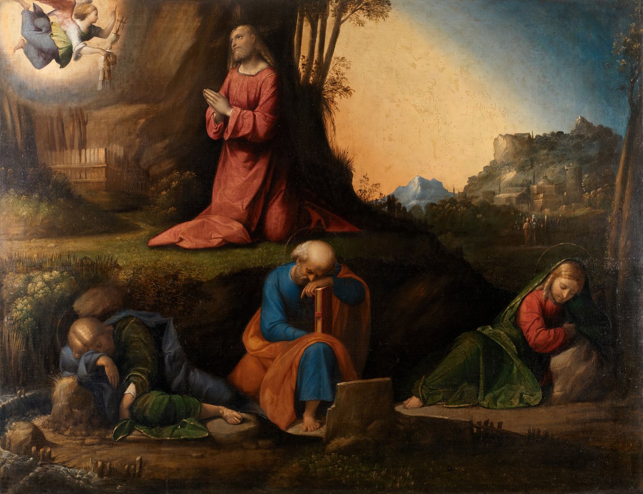 Agonia w ogrodzie, 1524. autorstwa Benvenuto Tisi da Garofalo