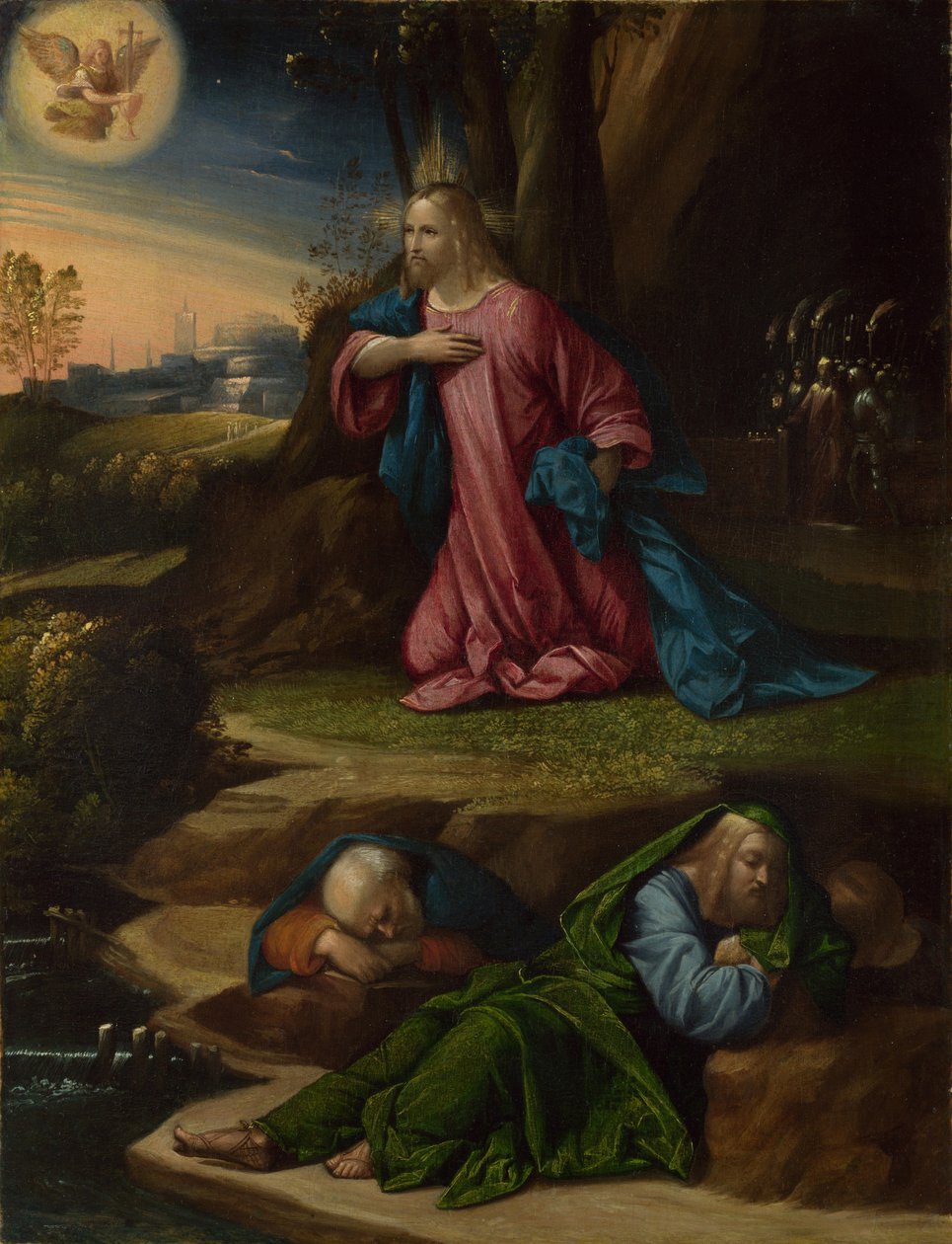 Agonia w ogrodzie w latach 1520-1539 autorstwa Benvenuto Tisi da Garofalo