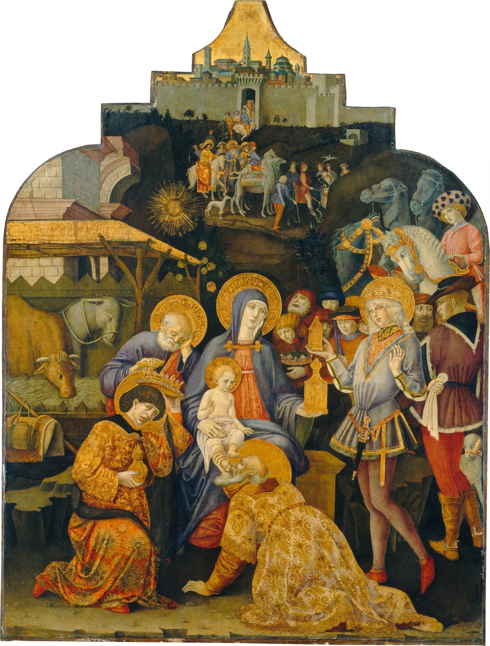 Adoracja Trzech Króli, c. 14701475. autorstwa Benvenuto di Giovanni