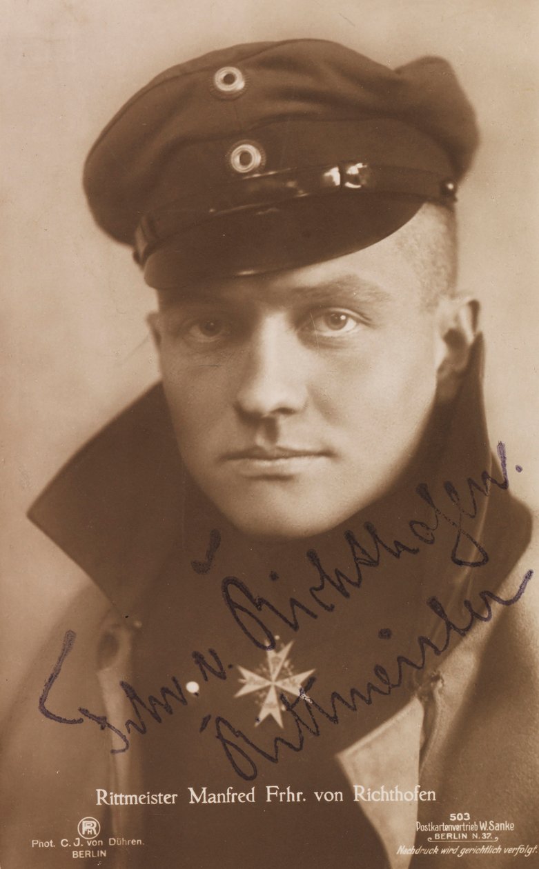 Portret Manfreda von Richthofena 1892-1918, 1918. autorstwa Berlin . Photo studio C. J.