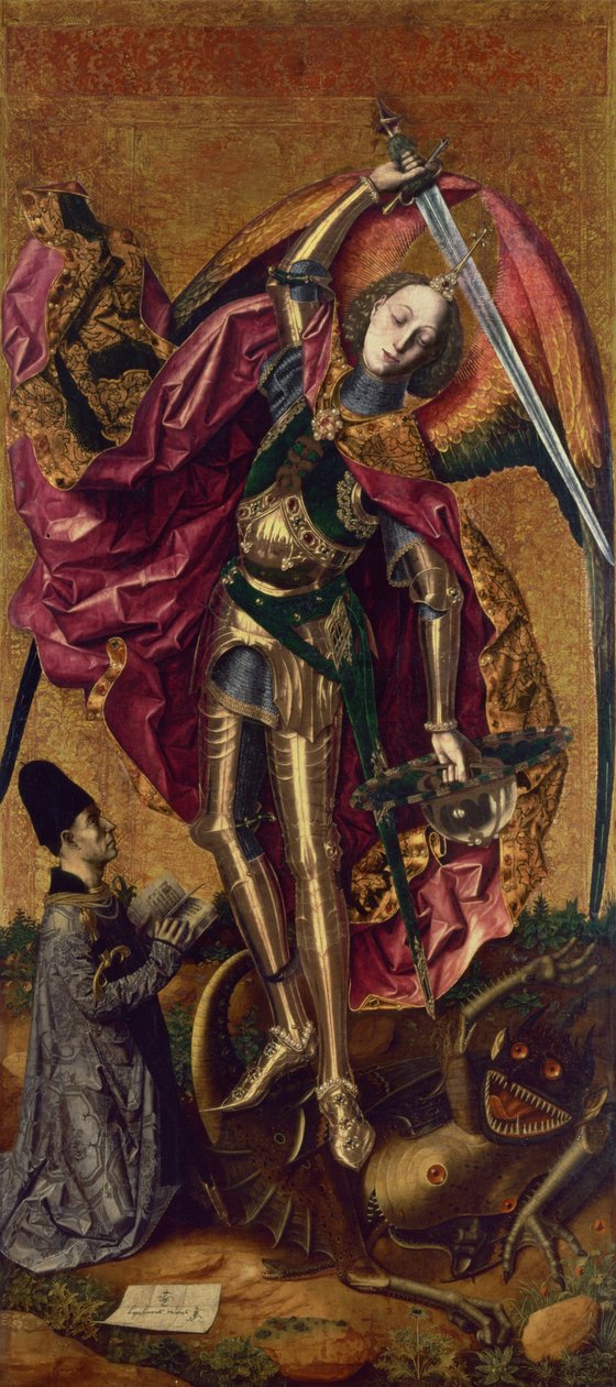 Św. Michał i Smok autorstwa Bartolomé Bermejo