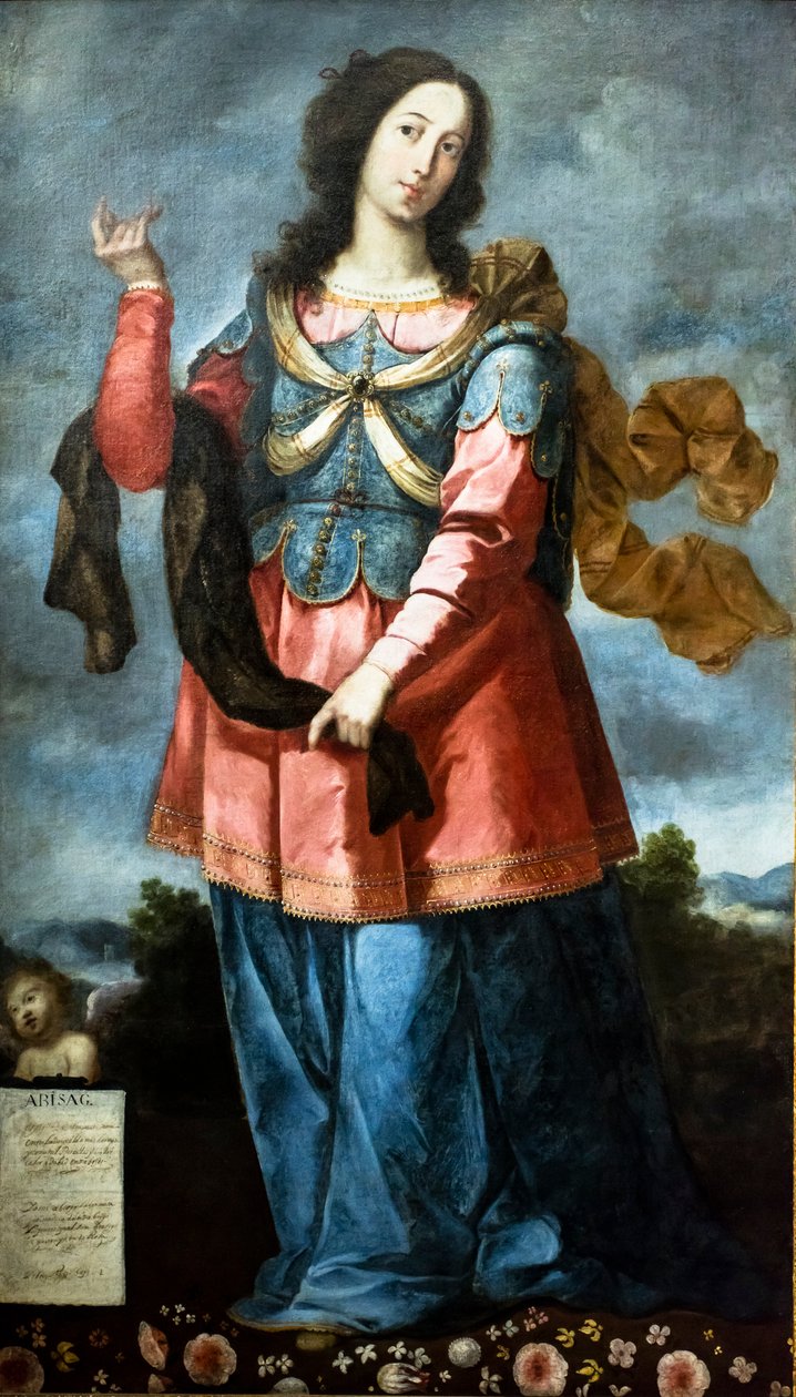 Abisag, młoda szunamitka autorstwa Bernab? de (attr. to) Ayala