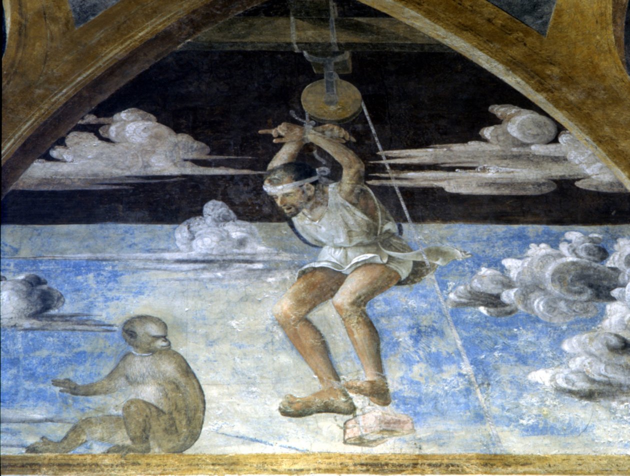 Fresk Butinone i B. Zanale w kościele S. Pietro in Gessate w Mediolanie. autorstwa Bernadino and Zenale B.  Butinone