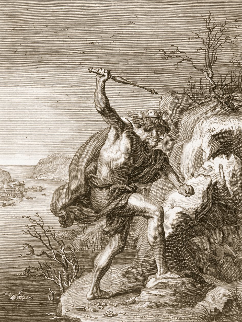 Alcyone i Ceux przemienieni w ptaki, 1730 autorstwa Bernard Picart