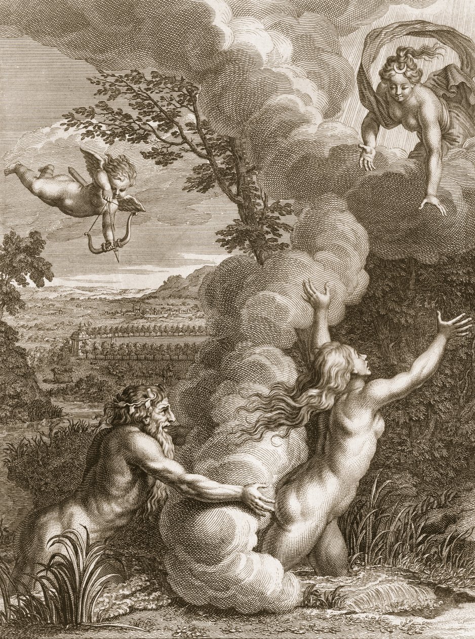 Aretuza ścigana przez Alfeusza i zamieniona w fontannę, 1731 autorstwa Bernard Picart
