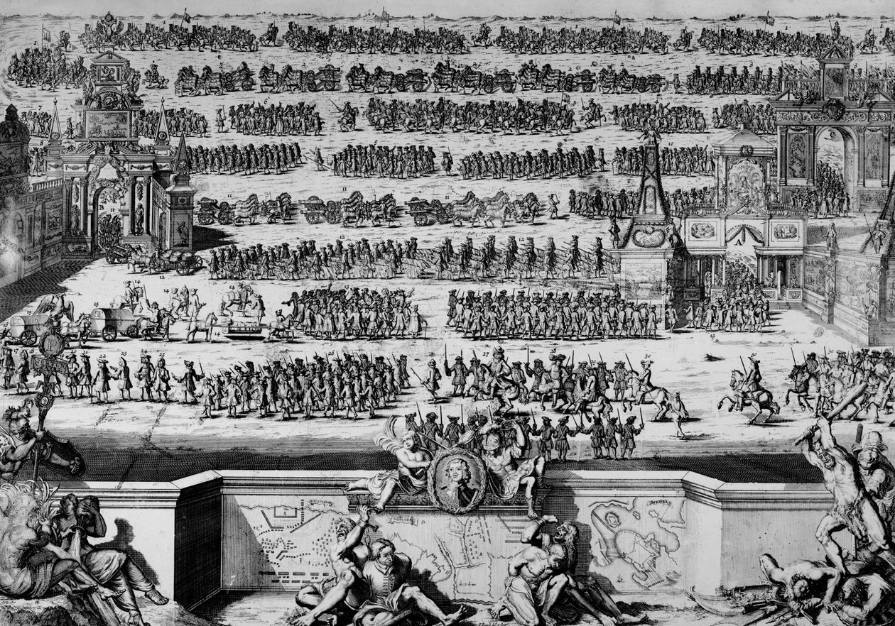 Bitwa pod Połtawą, 1709 autorstwa Bernard Picart