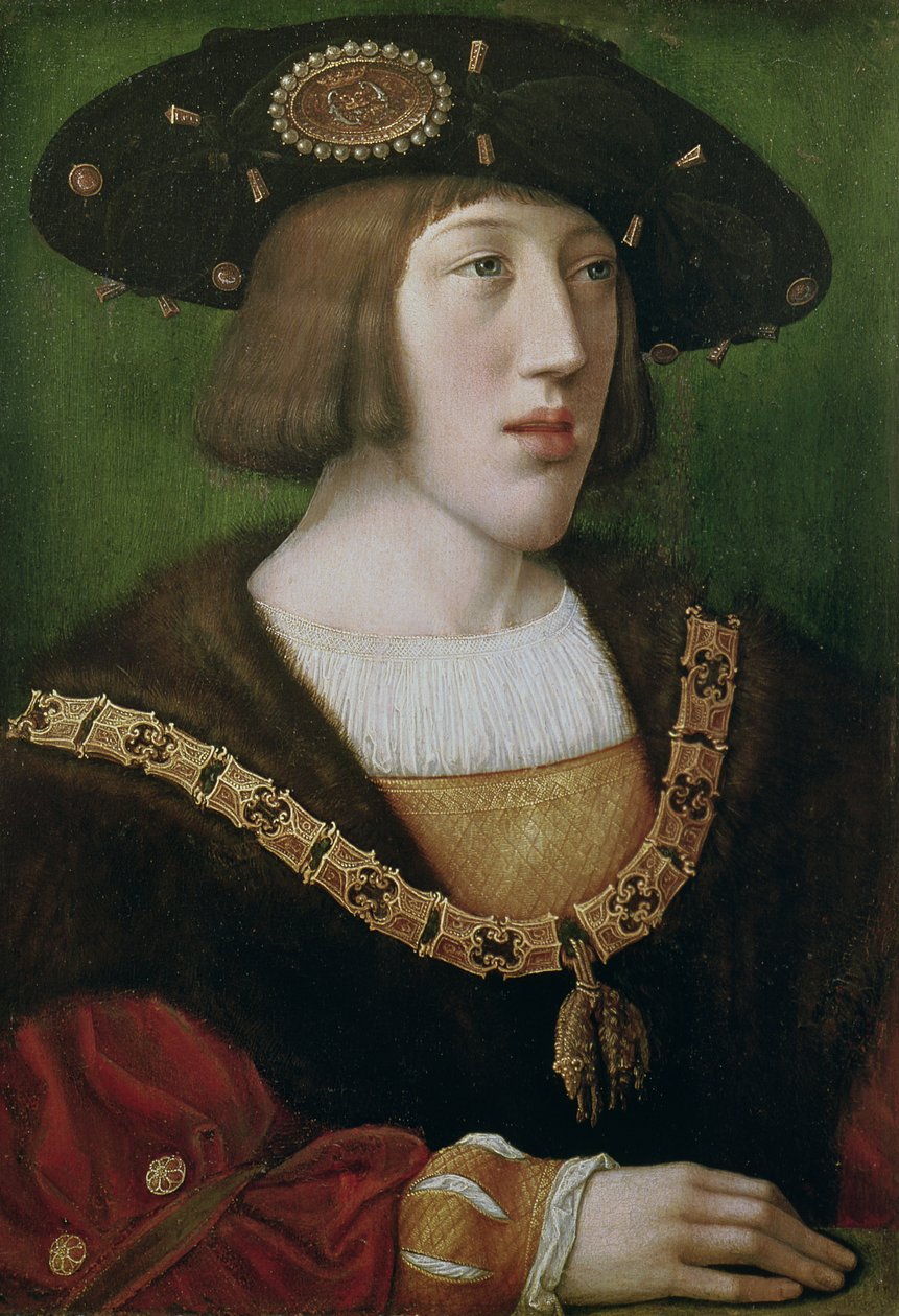Portret Karola V (1500-58) 1516 autorstwa Bernard van Orley