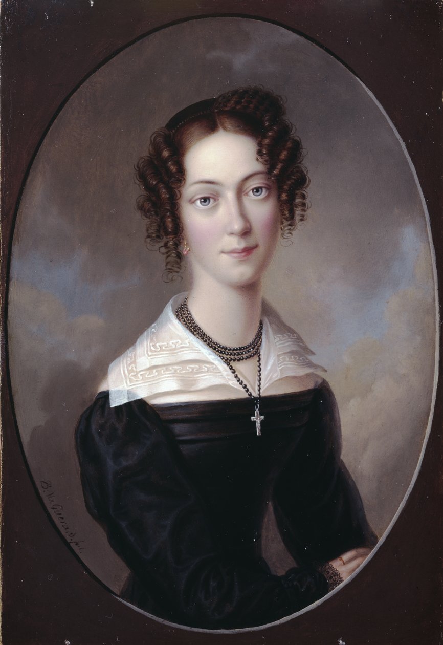 Czarna sukienka autorstwa Bernard von Guerard