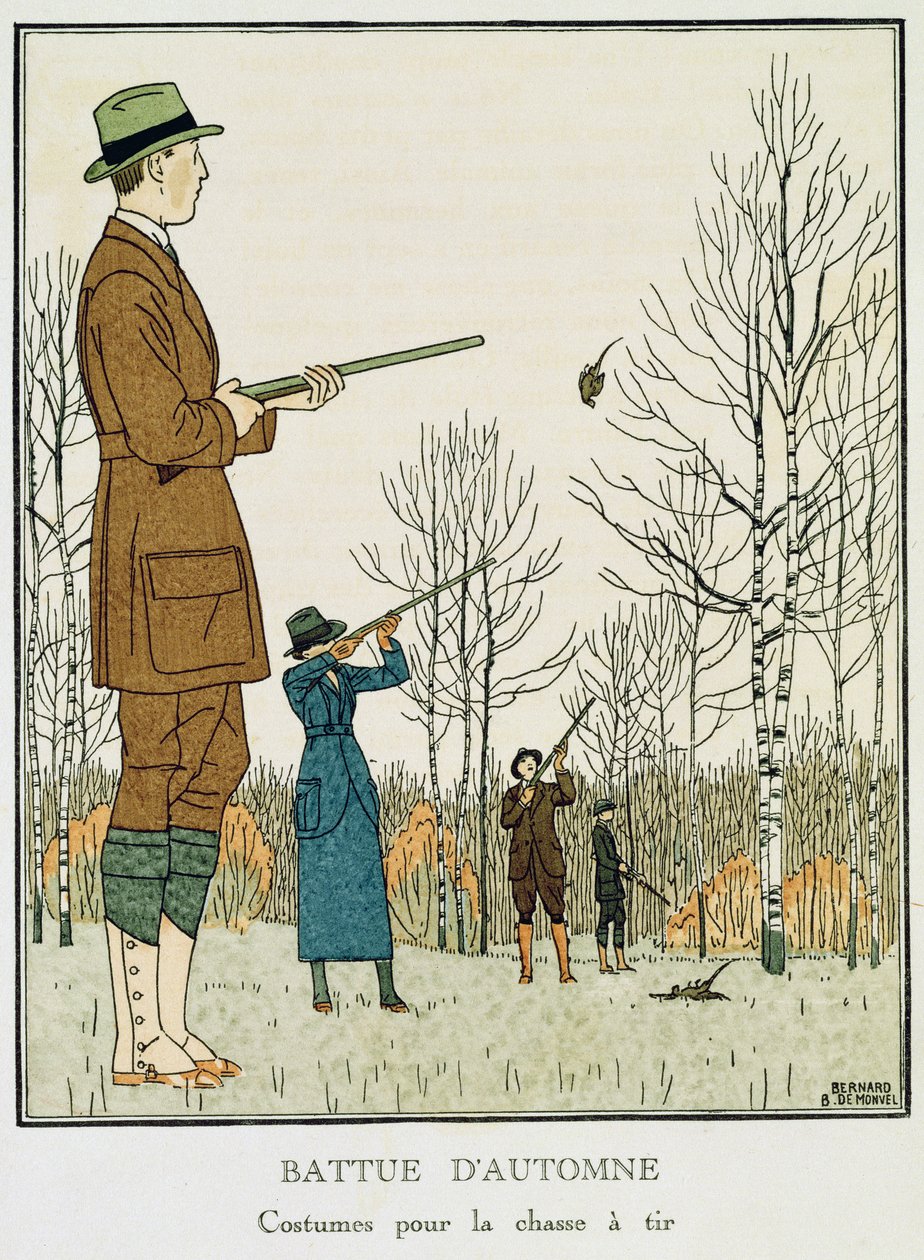 Jesienna sesja, ok. 1912-13 (litografia) autorstwa Bernard Boutet de Monvel