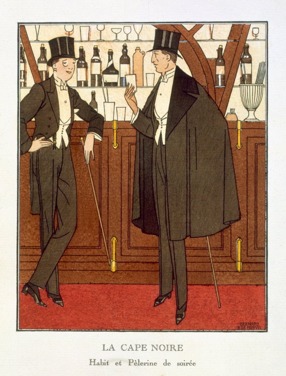 „Czarny płaszcz” autorstwa Bernard Boutet de Monvel