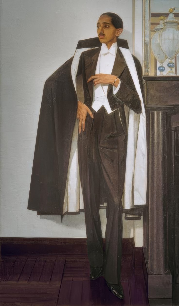 Maharadża Jeszwant Rao Holkar II z Indore na zachodzie ... autorstwa Bernard Boutet de Monvel