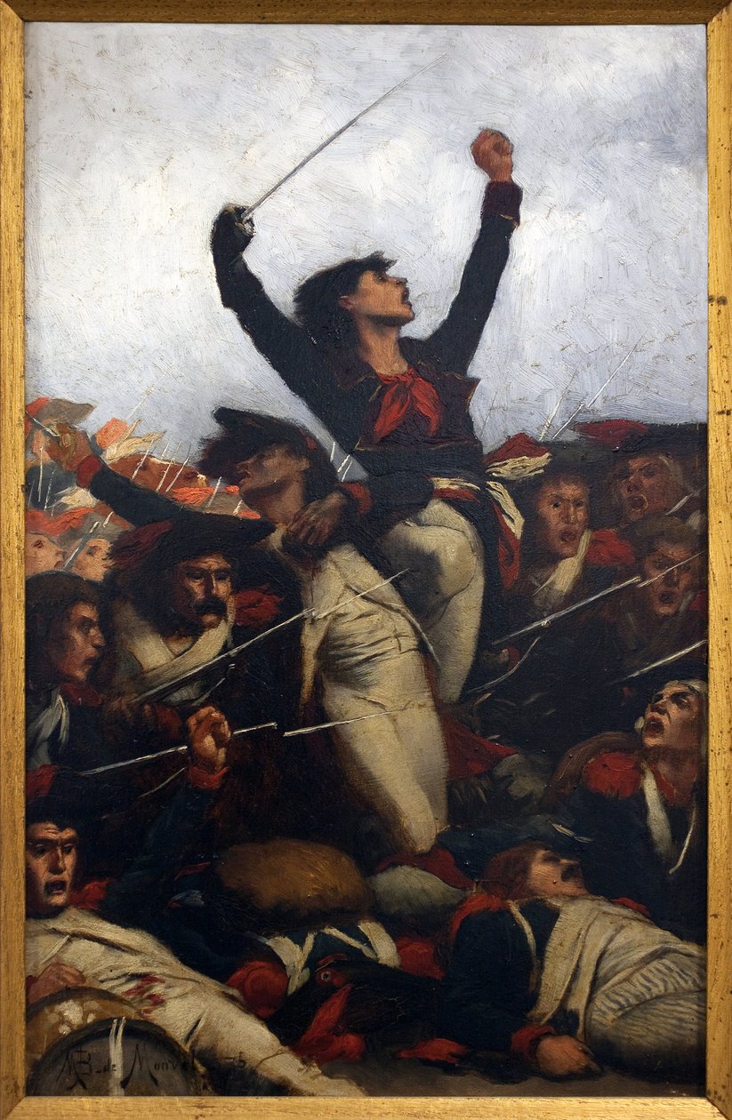 Barykada, scena Komuny autorstwa Bernard Boutet de Monvel