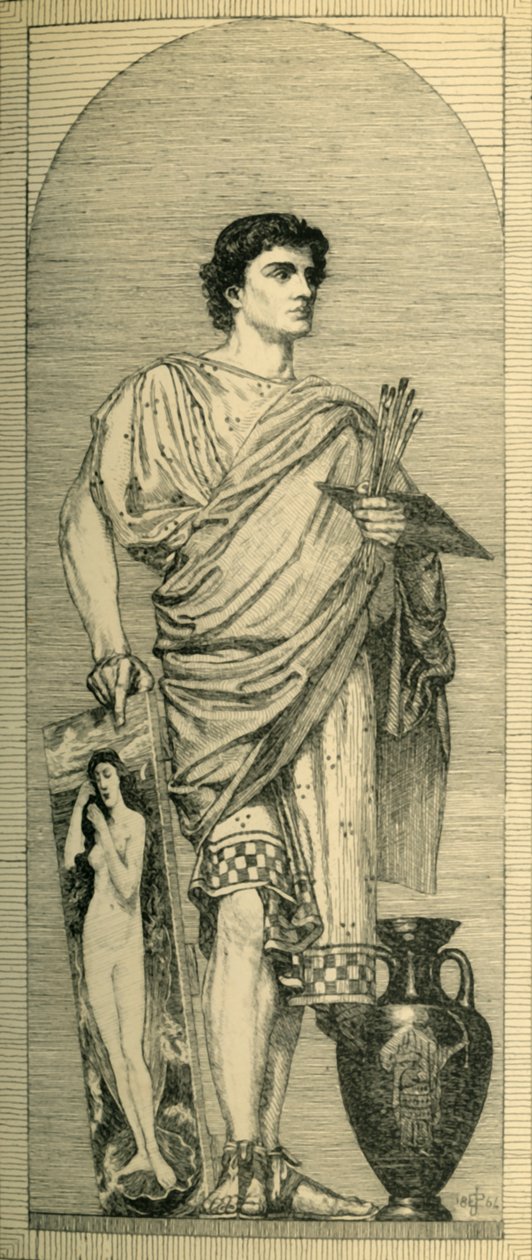 Apelles: projekt mozaiki, c1864, 1881. autorstwa Bernard Collier
