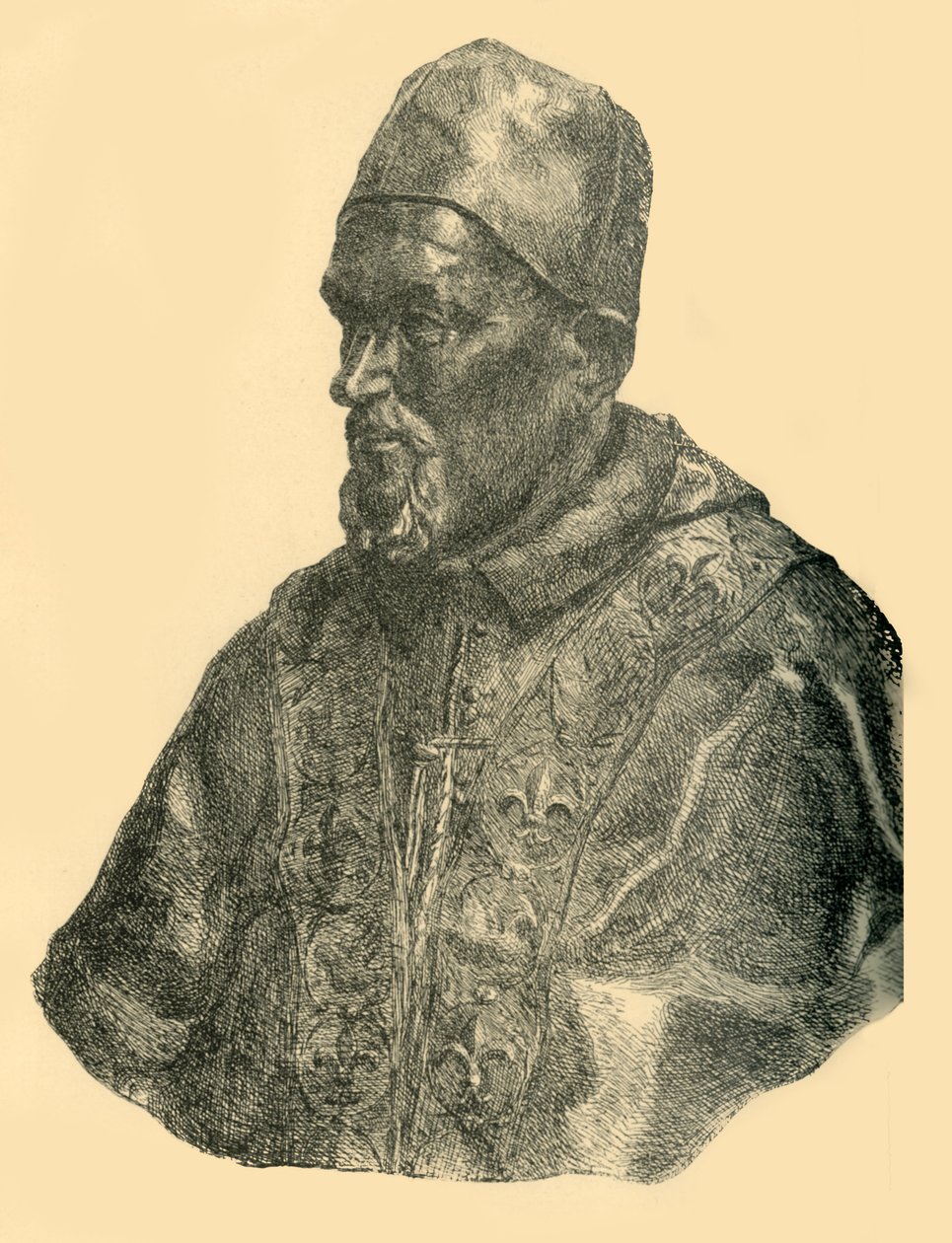 Popiersie papieża Innocentego X, c1690, 1881. autorstwa Bernard Collier