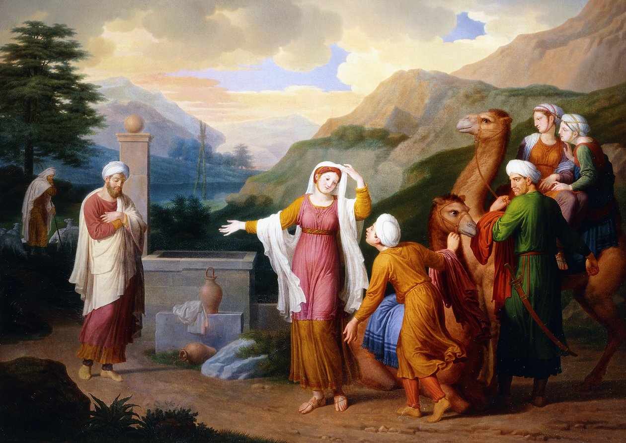 Rebeka przy studni, 1824 autorstwa Bernard Duvivier