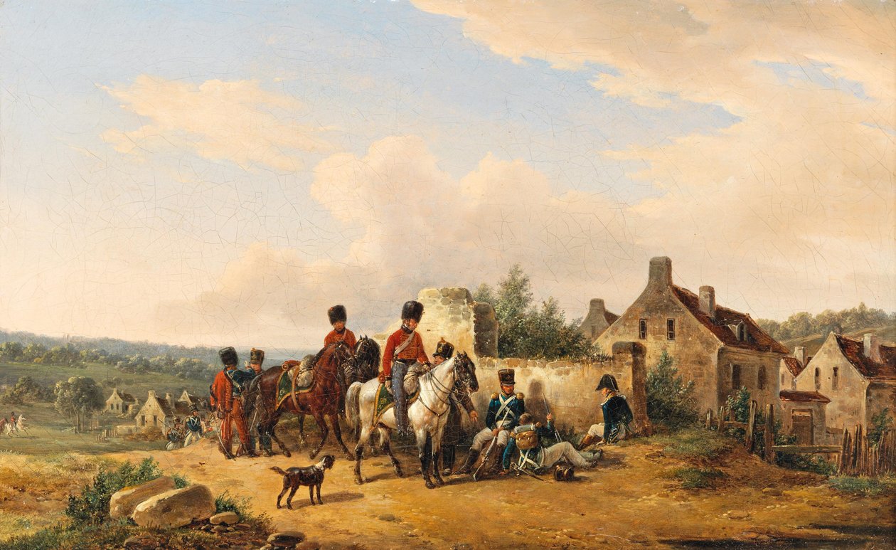 Cesarscy żołnierze francuscy autorstwa Bernard Edouard Swebach