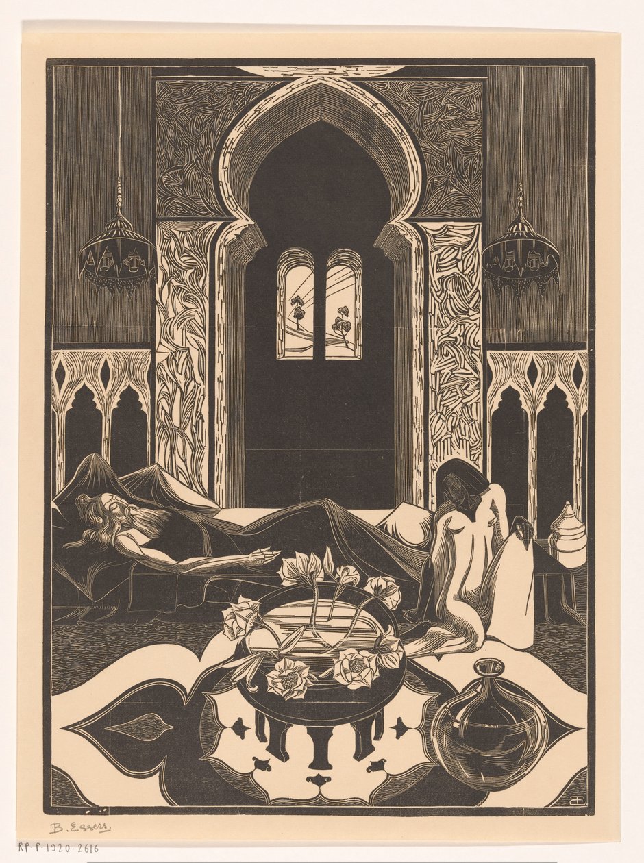 Obserwuję kobietę autorstwa Bernard Essers (signed by artist)