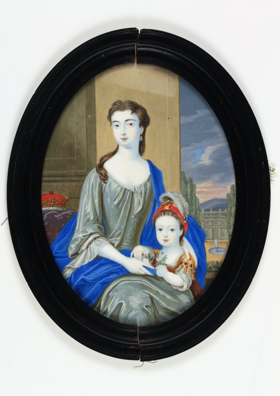 Lady Catherine Darnley, księżna Buckingham (emalia) autorstwa Bernard III Lens