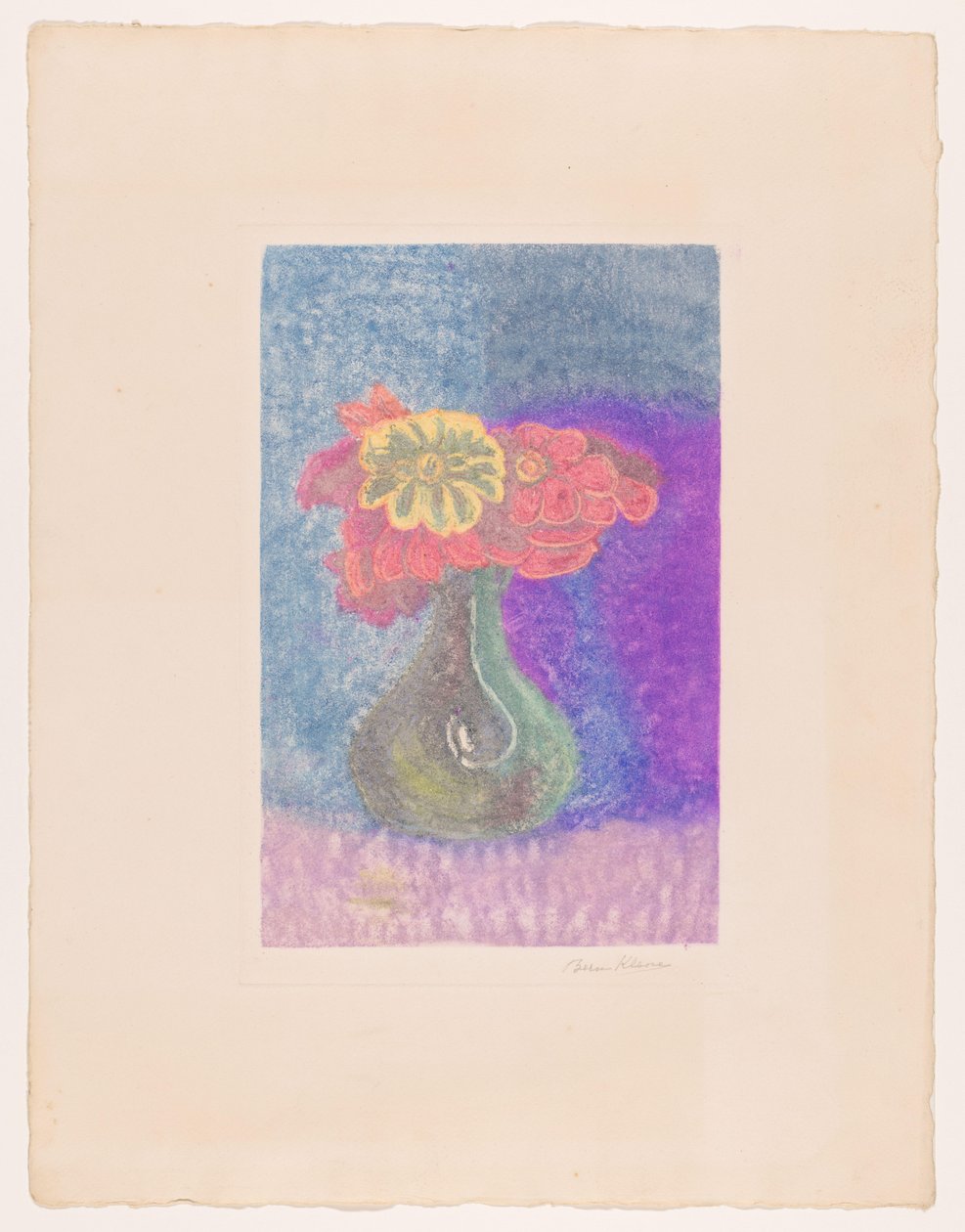 Wazon z kwiatami autorstwa Bernard Klene (signed by artist)