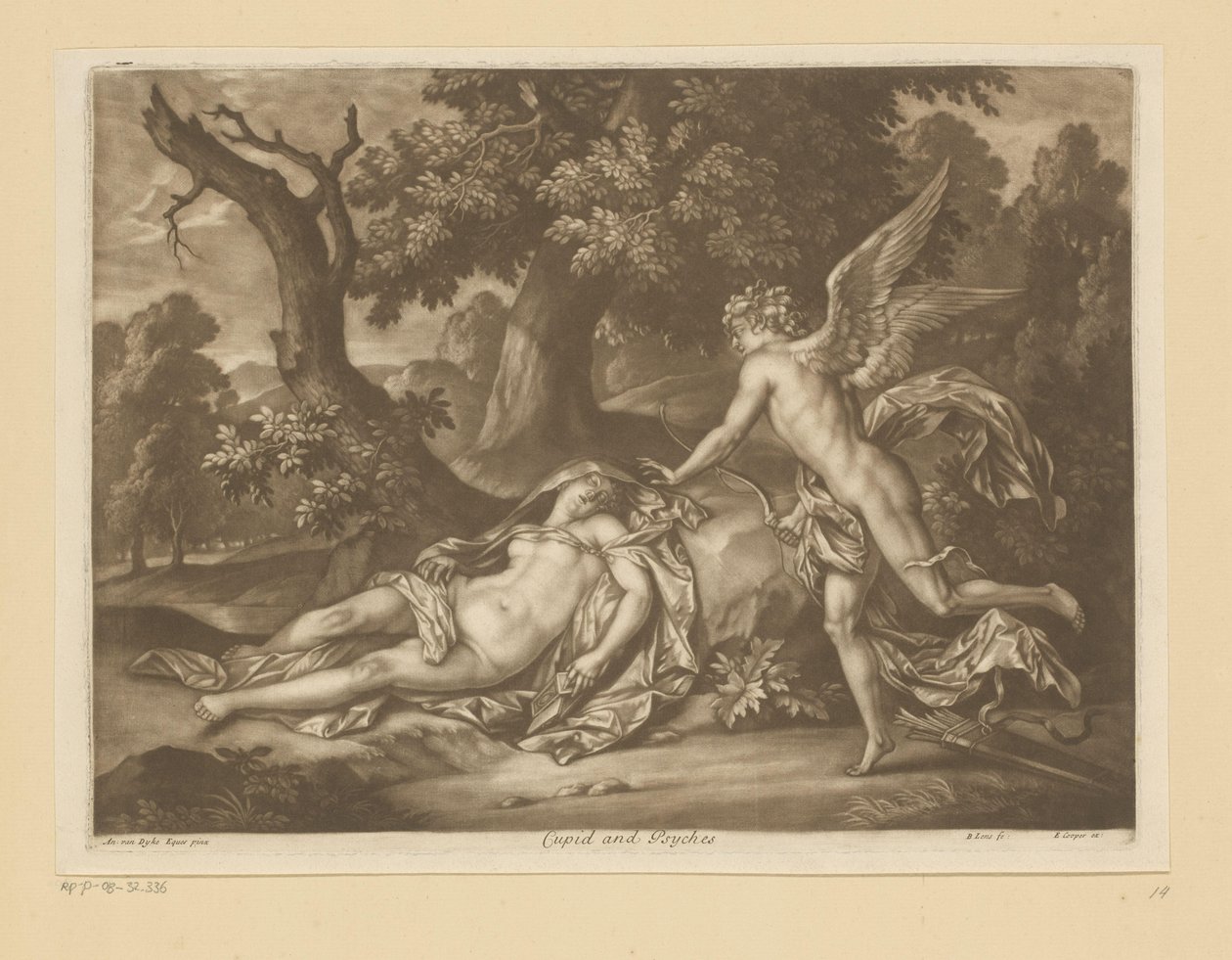 Cupido i Psyche Kupidyn i Psyche (tytuł na obiekcie) autorstwa Bernard Lens (II)