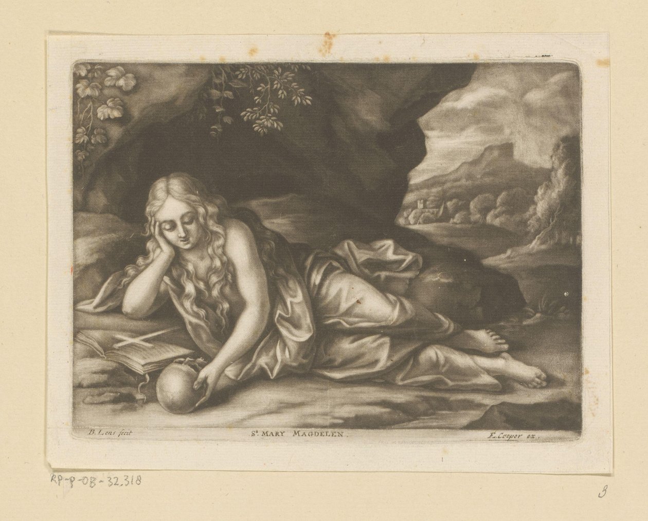 H. Maria Magdalena Św. Maria Magdalena (tytuł na obiekcie) autorstwa Bernard Lens (II)