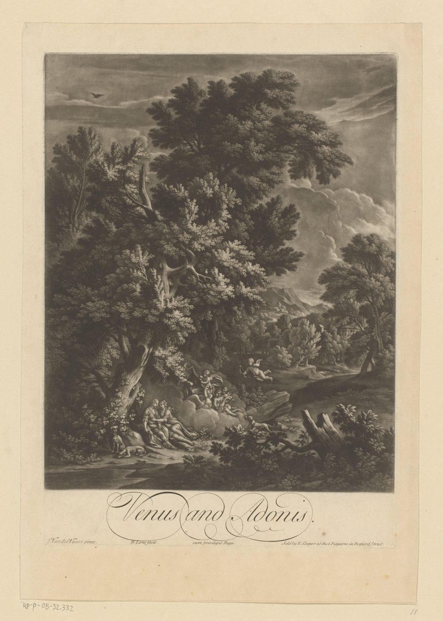 Wenus i Adonis autorstwa Bernard Lens (II)