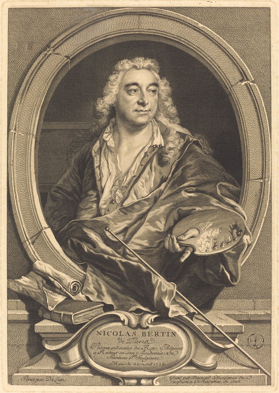 Mikołaj Bertin autorstwa Bernard Lépicié after Jean François Delyen
