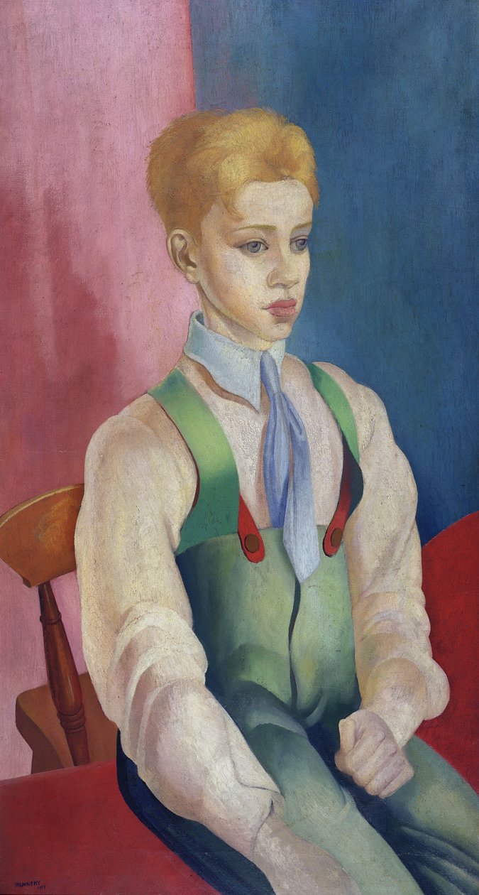 Portret chłopca autorstwa Bernard Meninsky