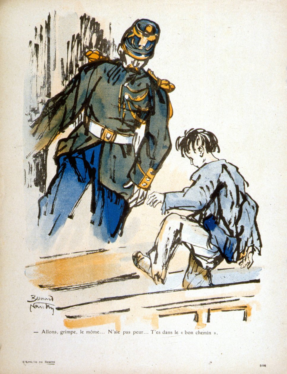 Dziecko i Constable - grawerowanie autorstwa Bernard Naudin