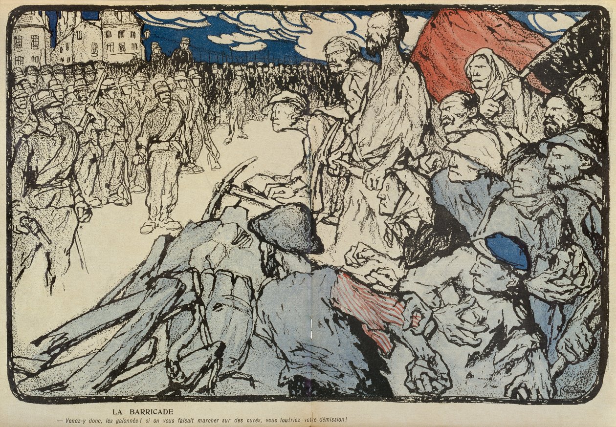 Barykada, ilustracja z „L