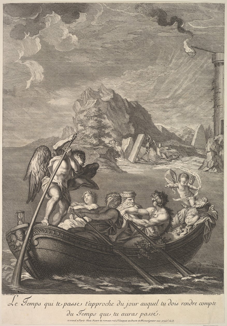 Alegoria czasu, 1690-1733. autorstwa Bernard Picart