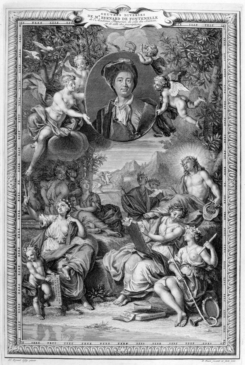 Bernard de Fontenelle, 1728-1729 autorstwa Bernard Picart