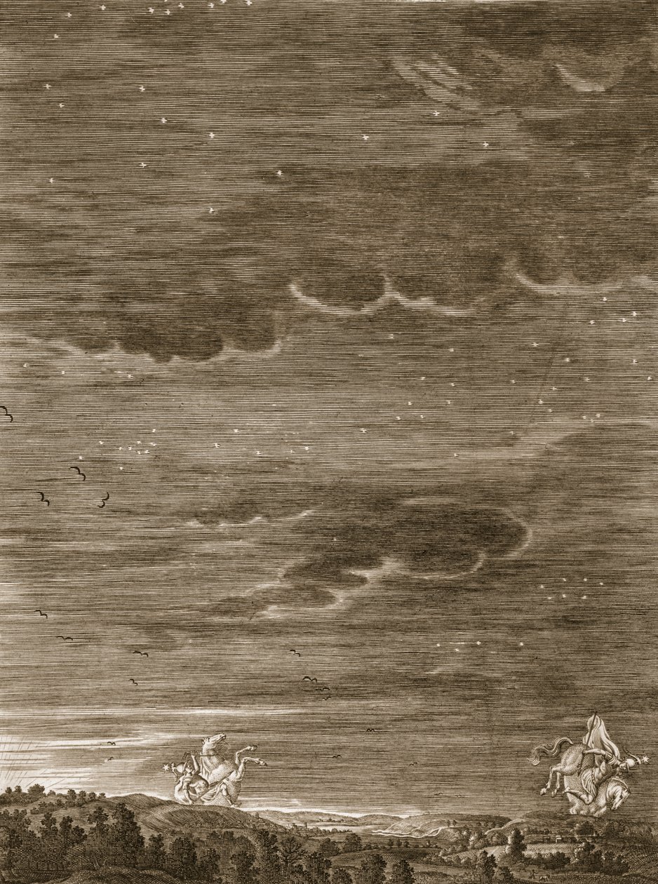 Kastor i Pollux, 1731 autorstwa Bernard Picart