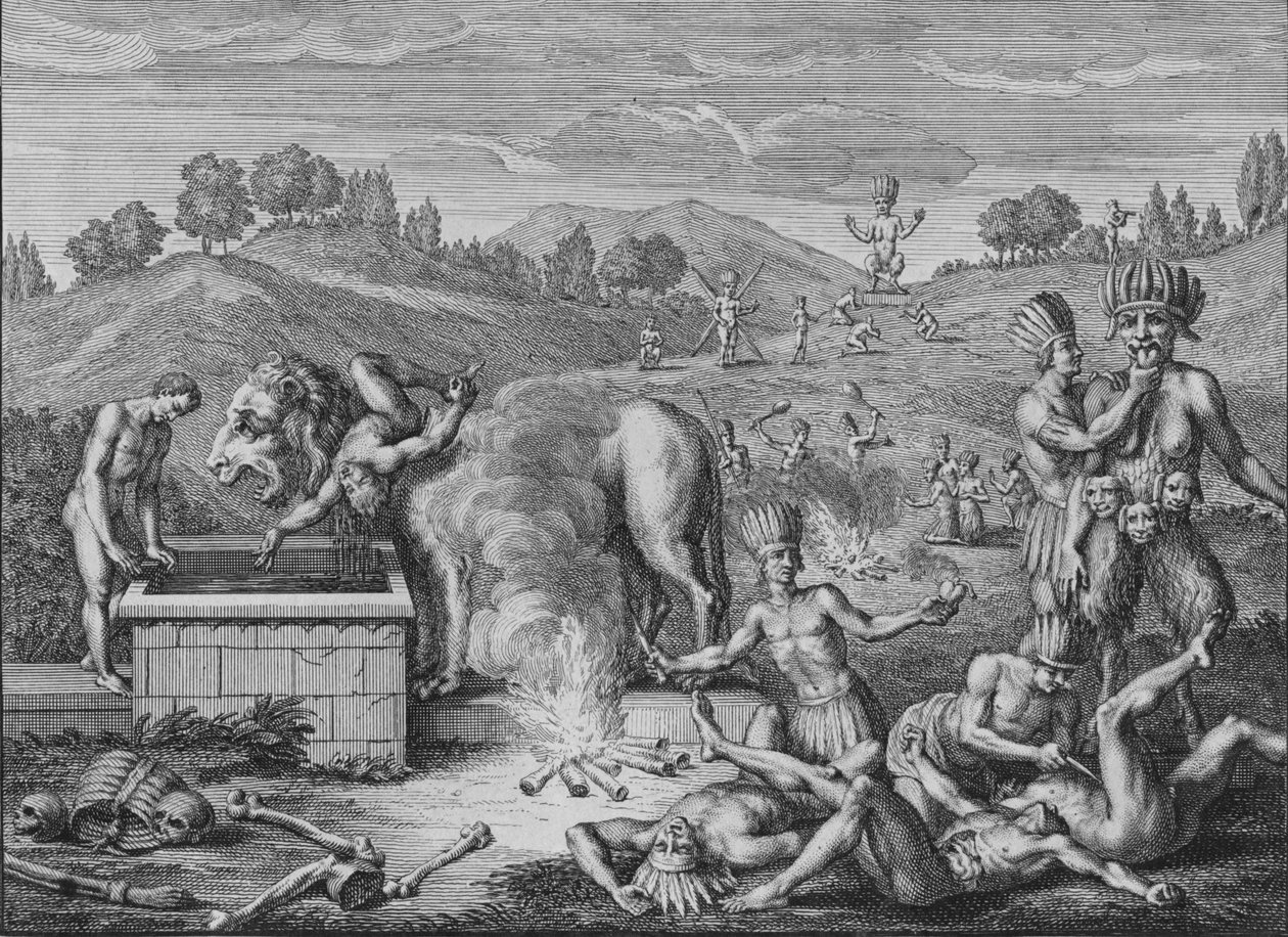 Idole Tabasco, 1723. autorstwa Bernard Picart