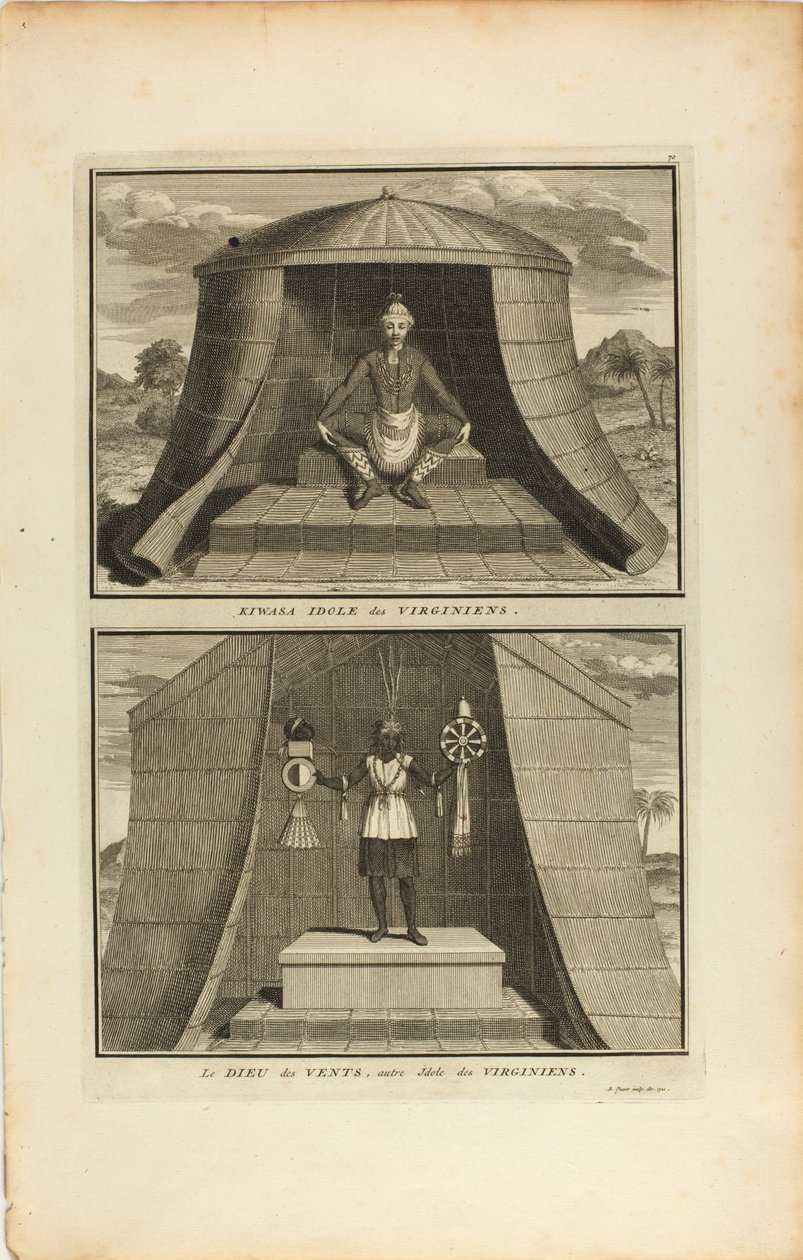 Kuvasa Idole Des Virginiens/Le Dieu Des Vents, Autre Jdote Des Virginiens autorstwa Bernard Picart