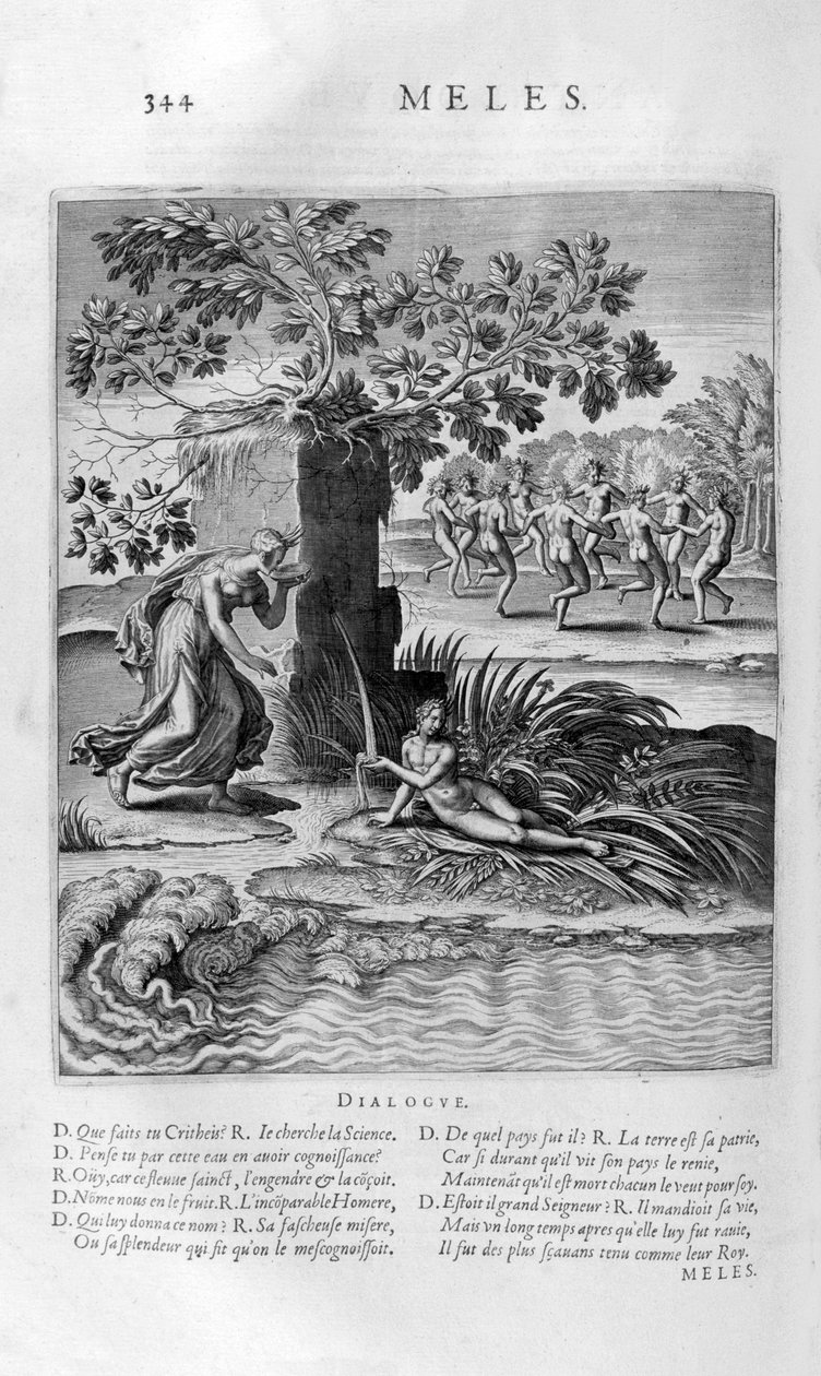 Rzeka Meles, 1615 autorstwa Bernard Picart