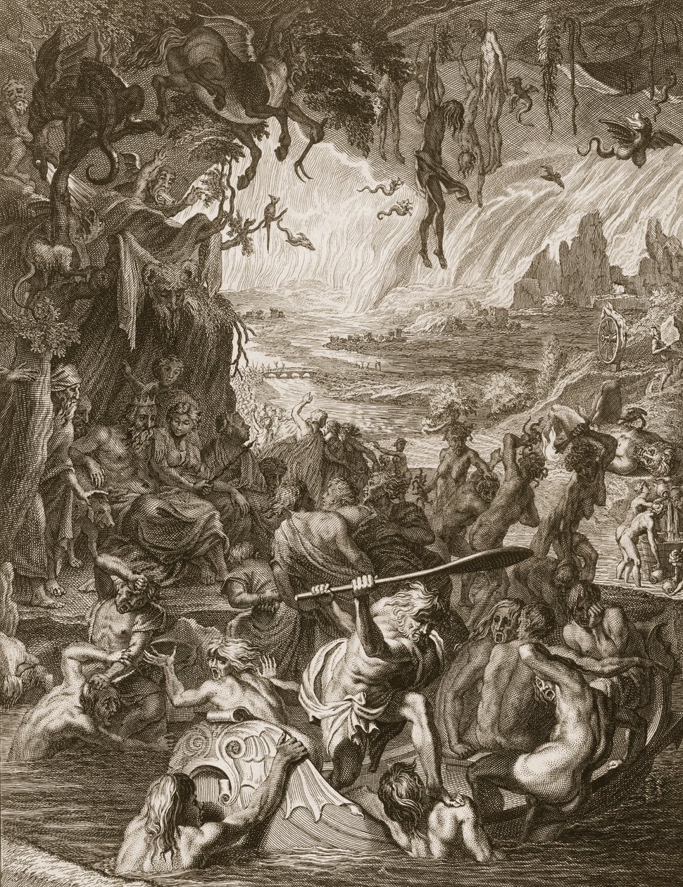 Scena piekła, 1731 autorstwa Bernard Picart