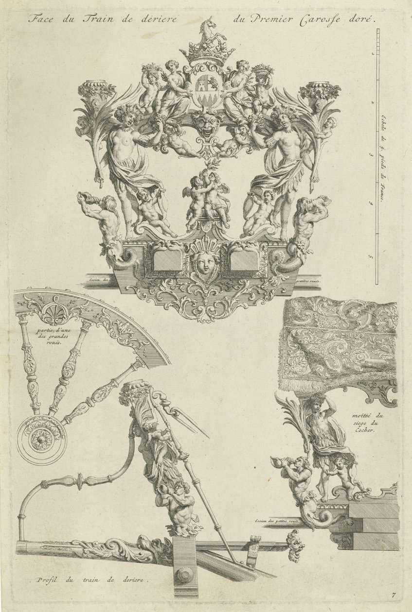 Kareta państwowa księcia Ossuny, 1713 autorstwa Bernard Picart