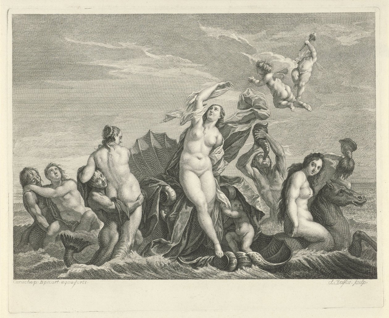 Triomf van Galatea autorstwa Bernard Picart