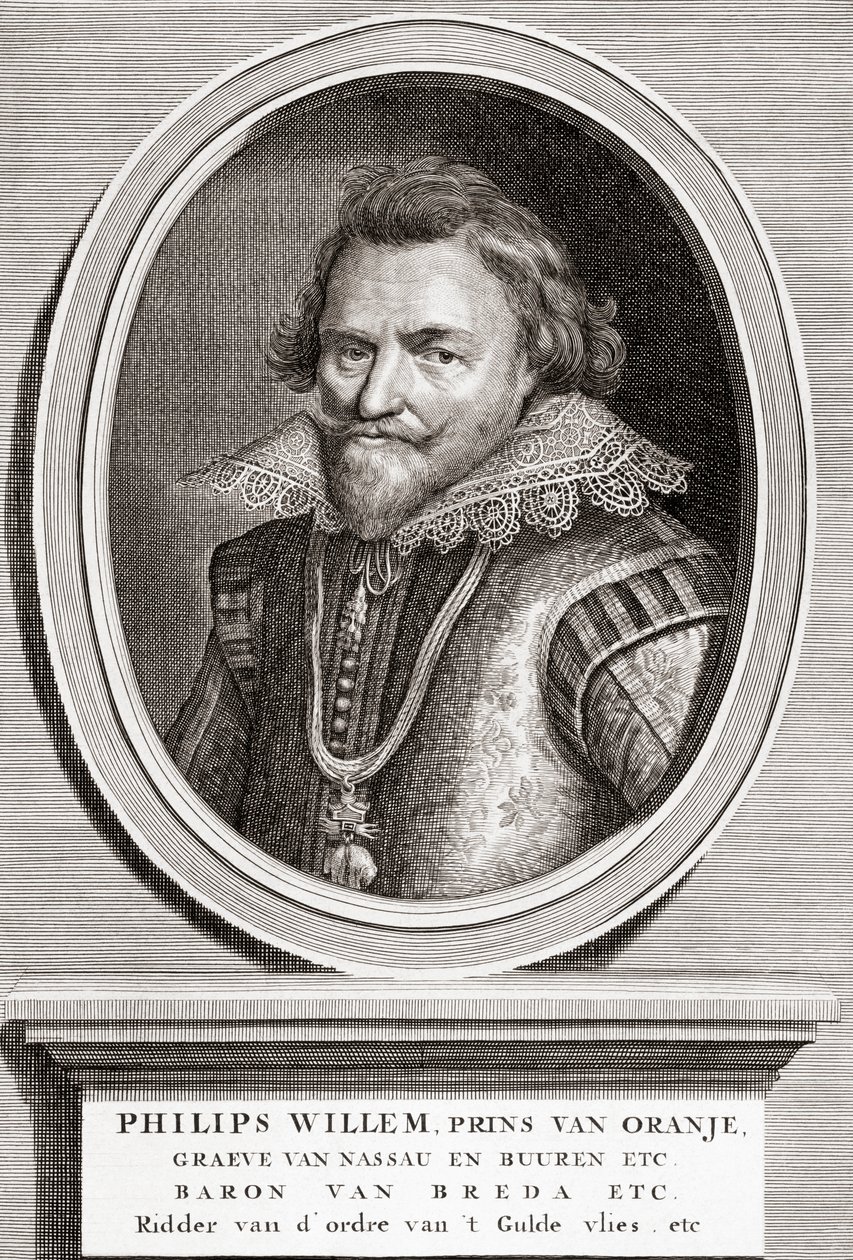 portret Filipa Wilhelma, księcia Orańskiego (1554-1618) autorstwa Bernard Picart