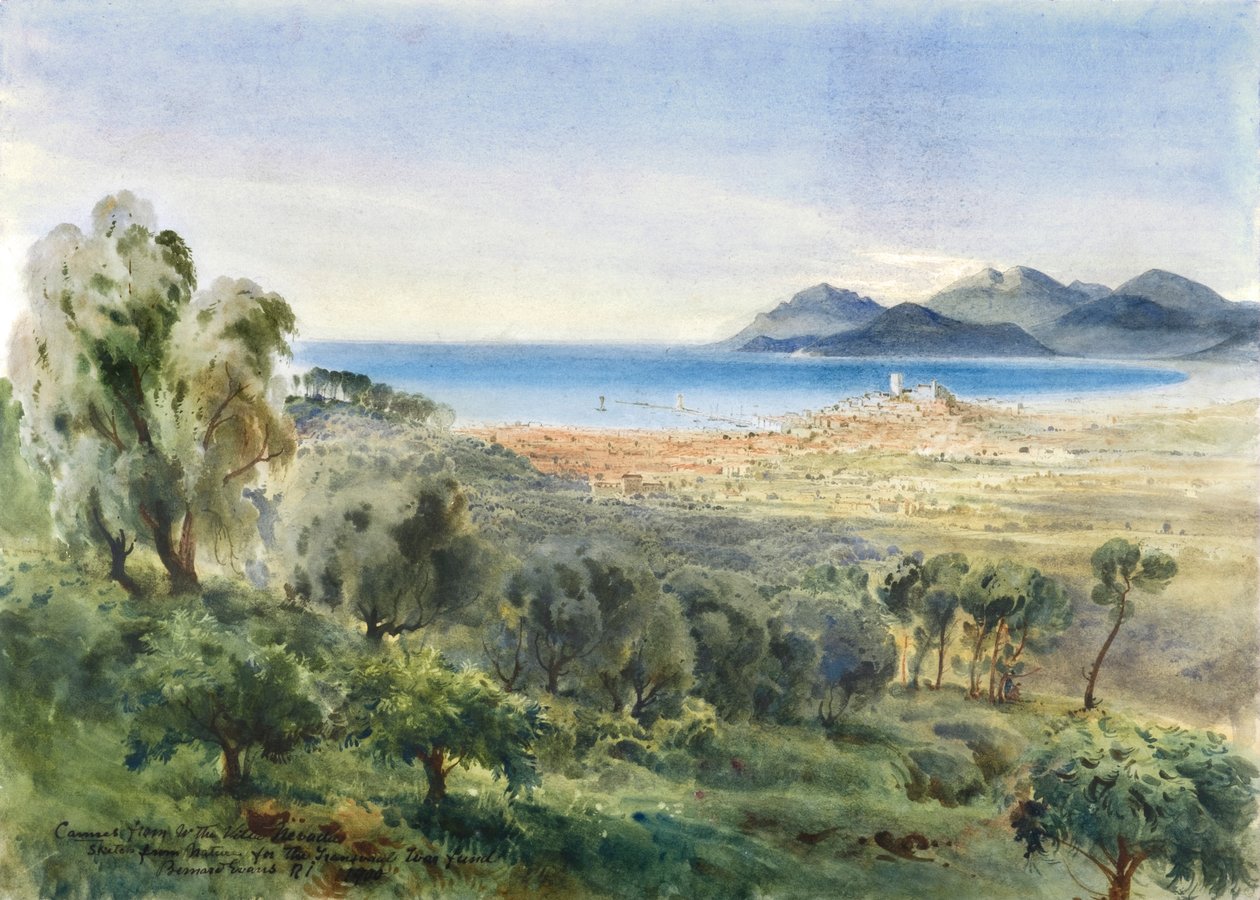Cannes z Villa Nevada autorstwa Bernard Walter Evans