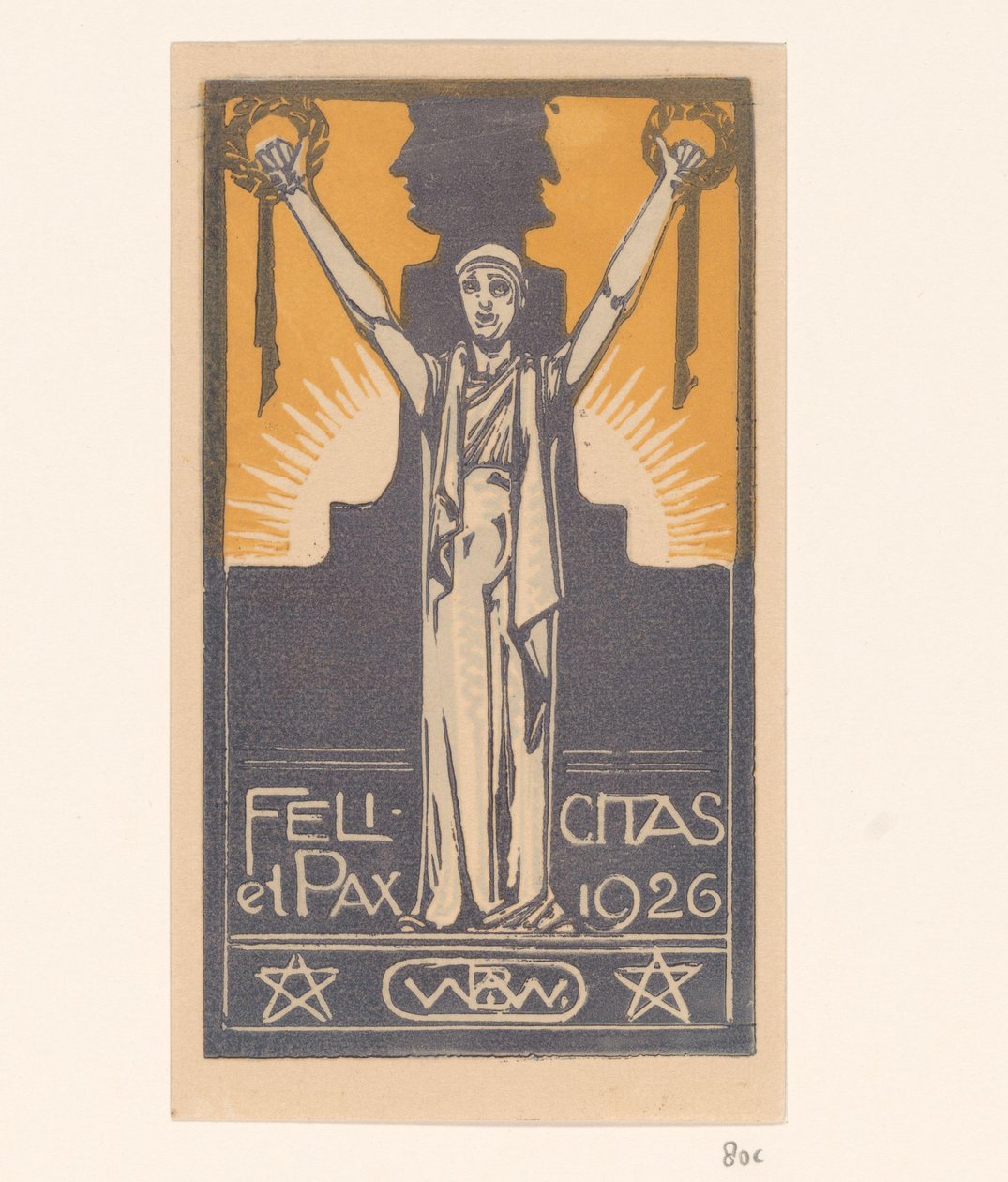 Szczęście i Pokój 1926 (oryginalny tytuł na obiekcie) autorstwa Bernard Willem Wierink