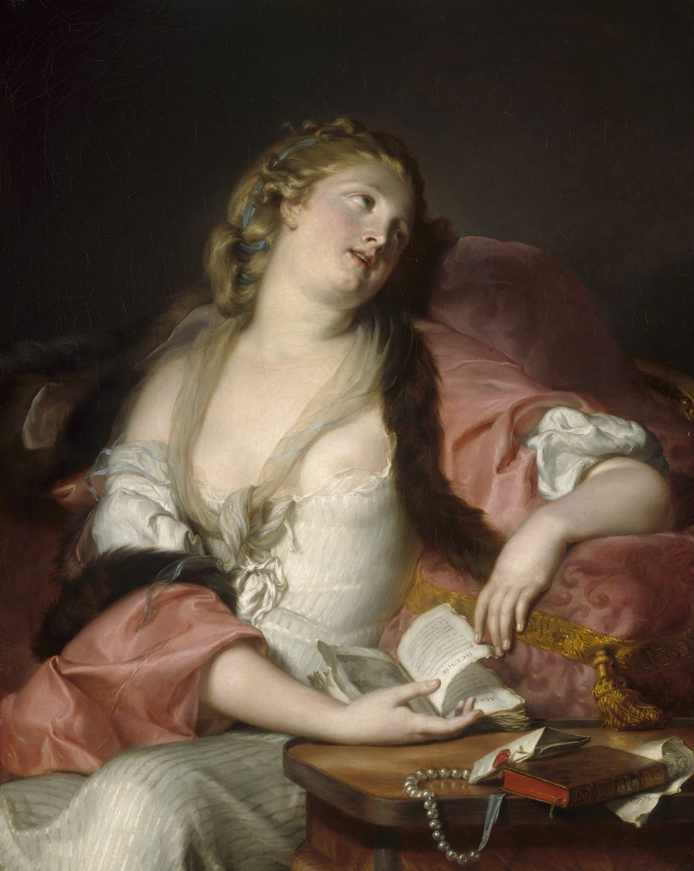 Pani czytająca listy Heloizy i Abelarda, ok. 1780 r. autorstwa Bernard d Agescy