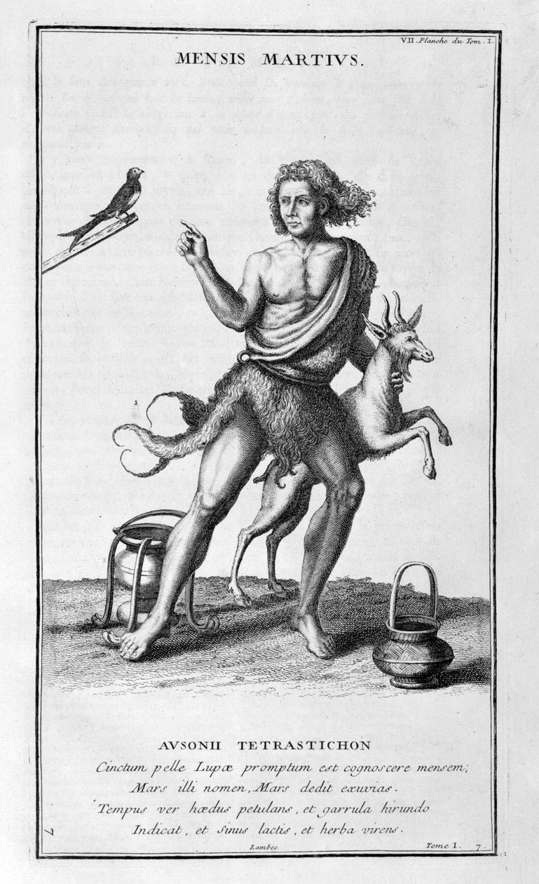 Reprezentacja z marca 1757 r. autorstwa Bernard de Montfaucon